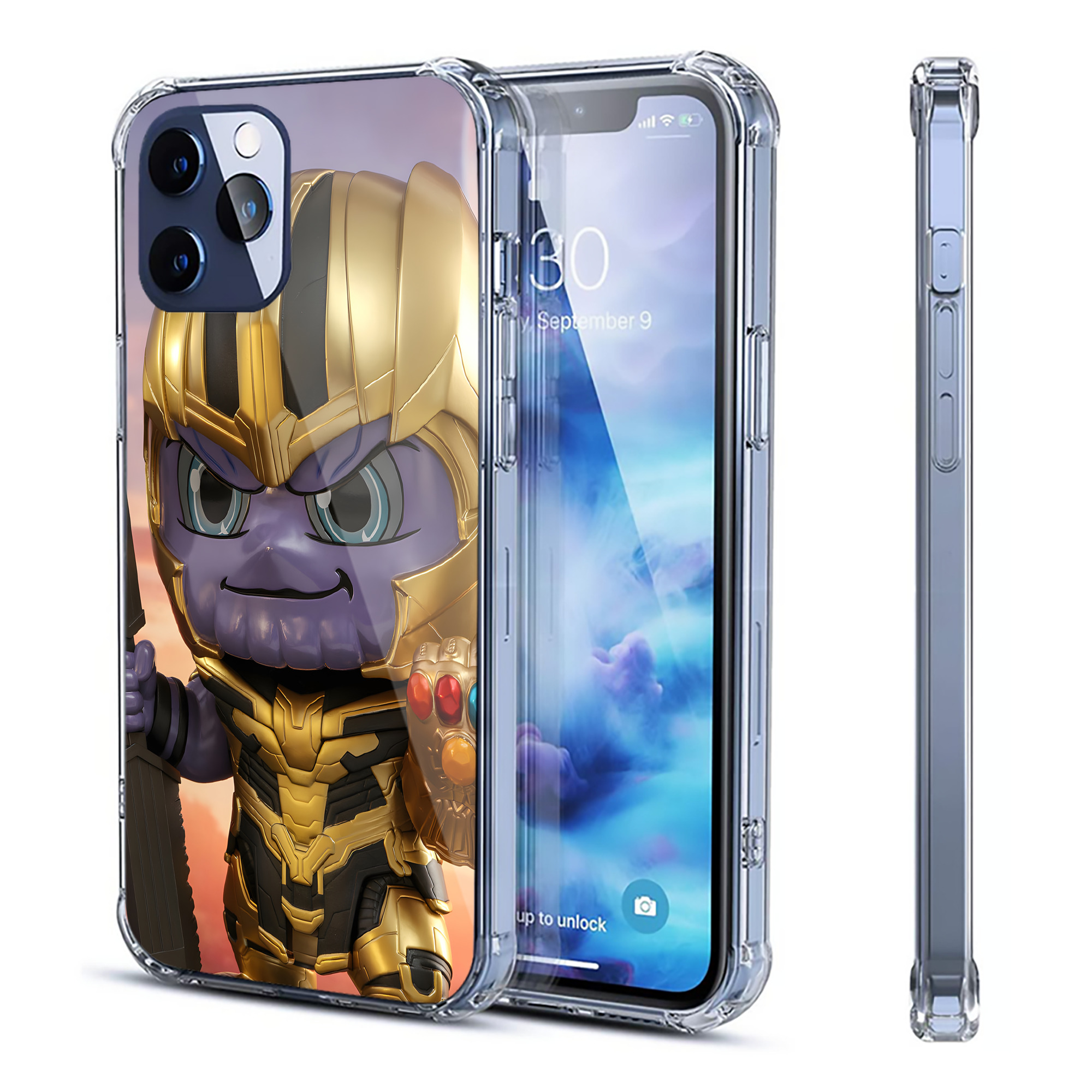 （画像用） アベンジャーズ The Avengers 【iPhone 12シリーズ対応】透明スマホケース（クリアソフトケース）